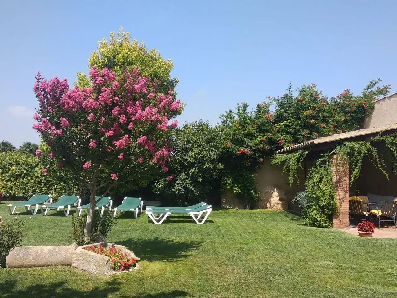 Jardí de Casa o xalet en venda en Vilanova de Bellpuig amb Calefacció, Jardí privat i Piscina