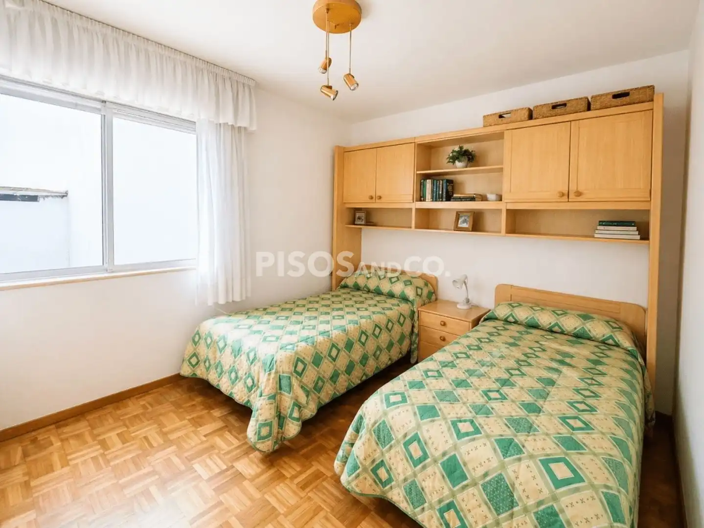Bedroom of Flat for sale in A Coruña Capital   with Heating, Terrace and Furnished