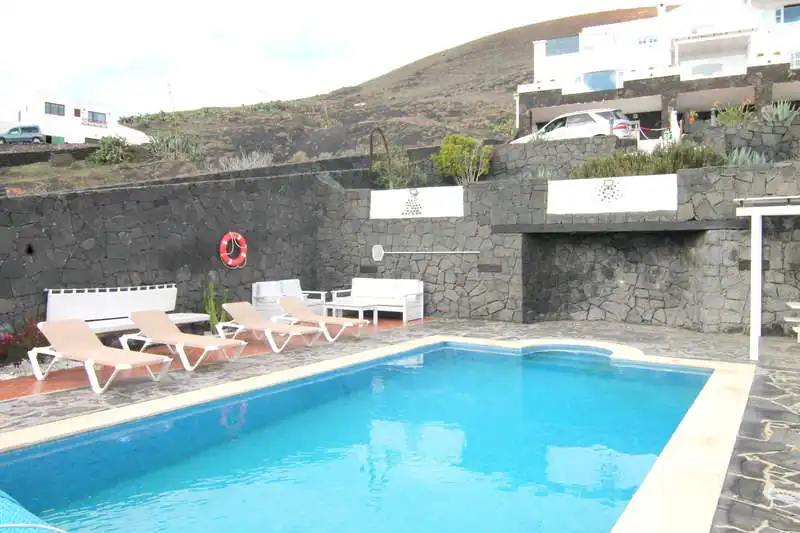 Piscina de Casa o xalet en venda en Tías amb Aire condicionat, Jardí privat i Terrassa
