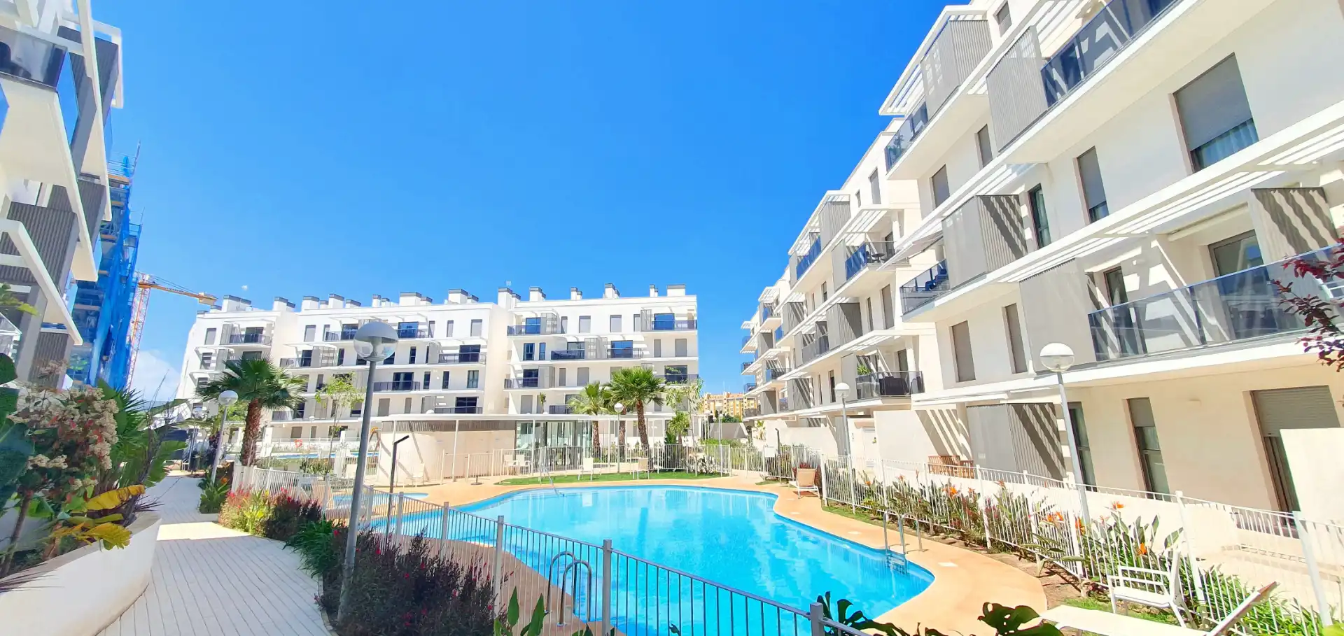 Swimming pool of Apartments for rent in Dénia  with Air Conditioner, Heating and Terrace