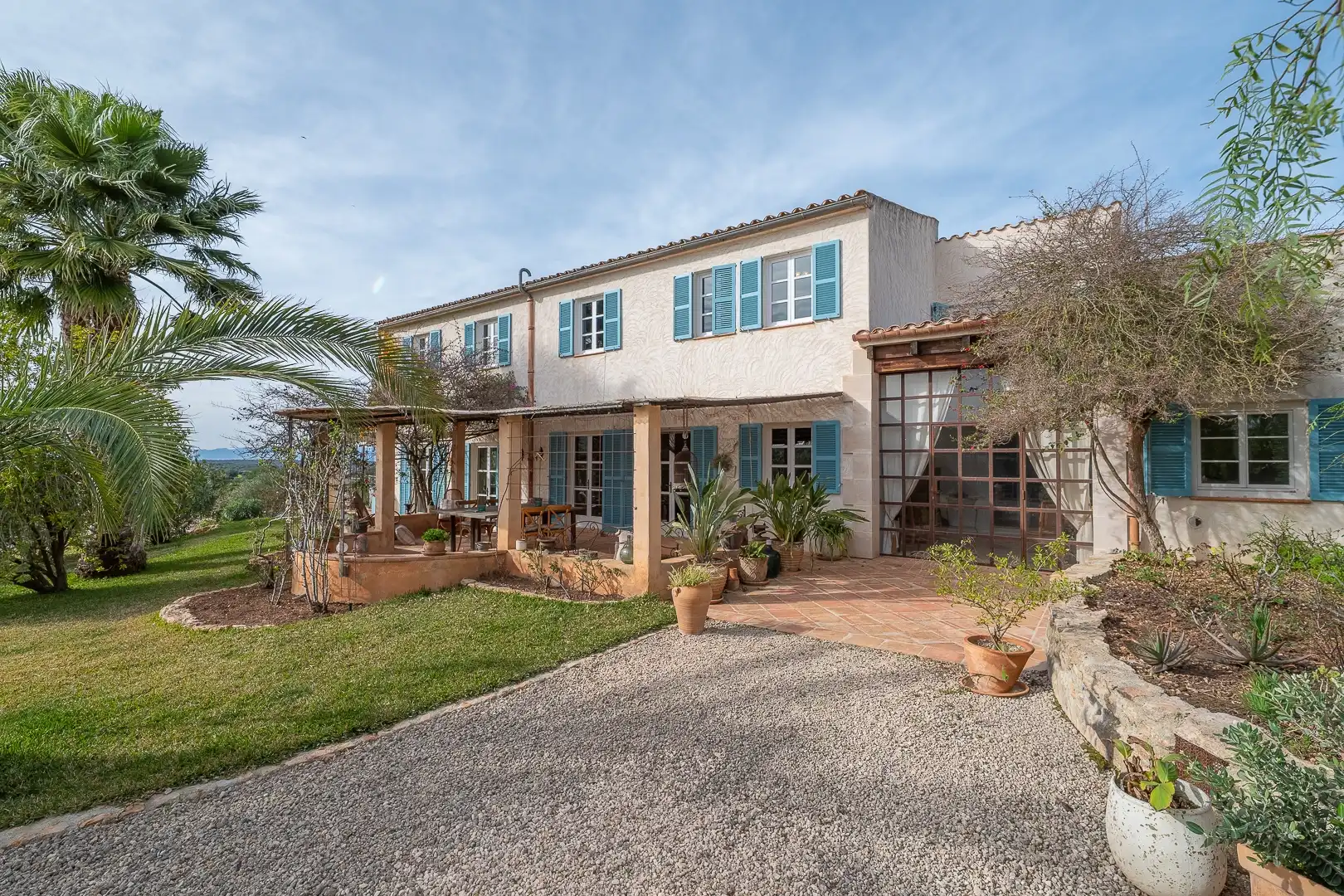 Exterior view of Country homes for sale in Manacor  with Air Conditioner, Heating and Storage room
