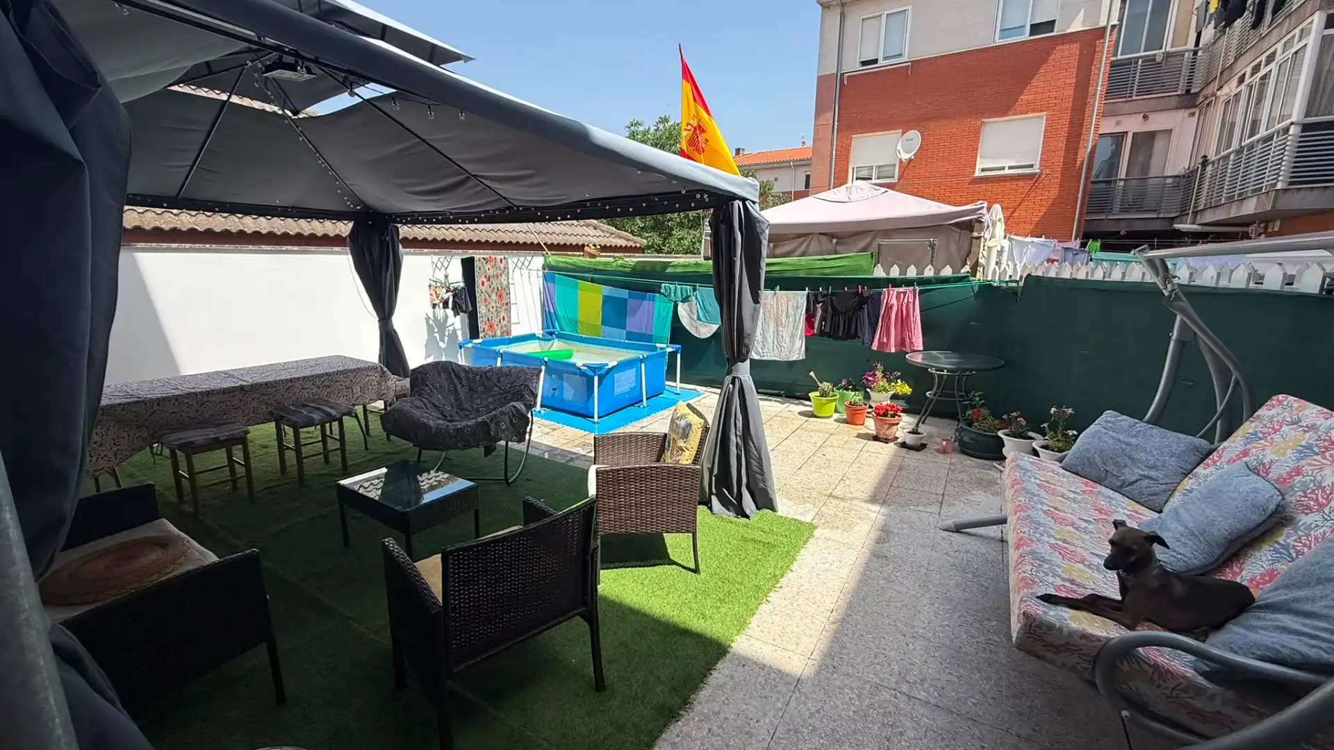 Terrasse von Wohnung zum Verkauf in Carbajosa de la Sagrada mit Heizung, Terrasse und Abstellraum