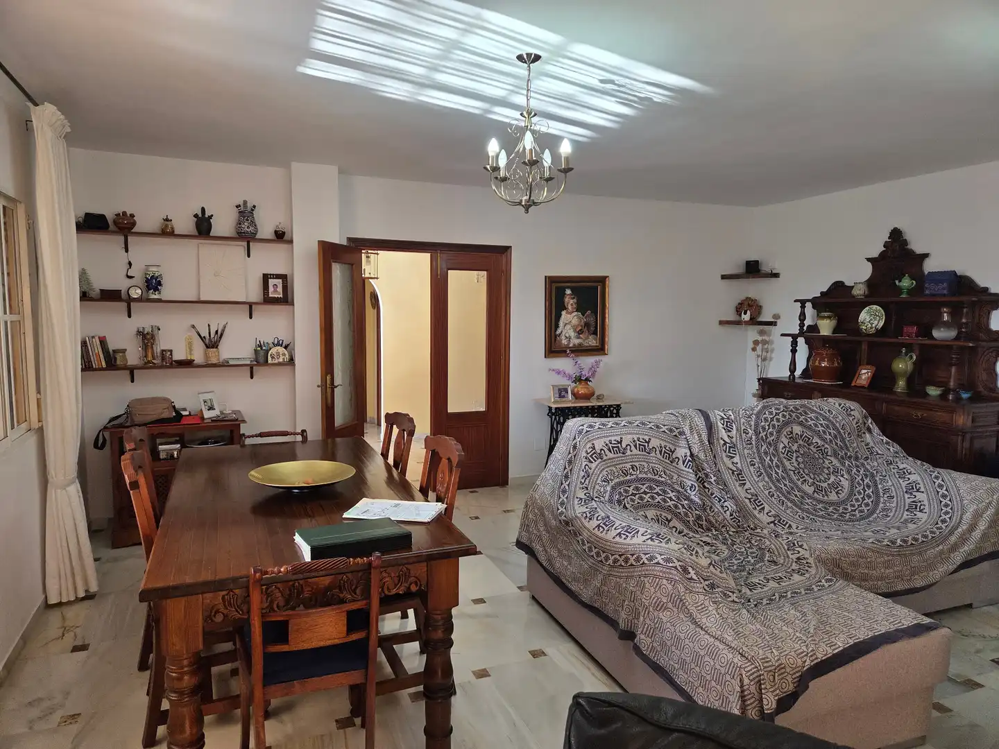 Living room of Houses for sale in Málaga  with Air Conditioner, Private garden and Terrace