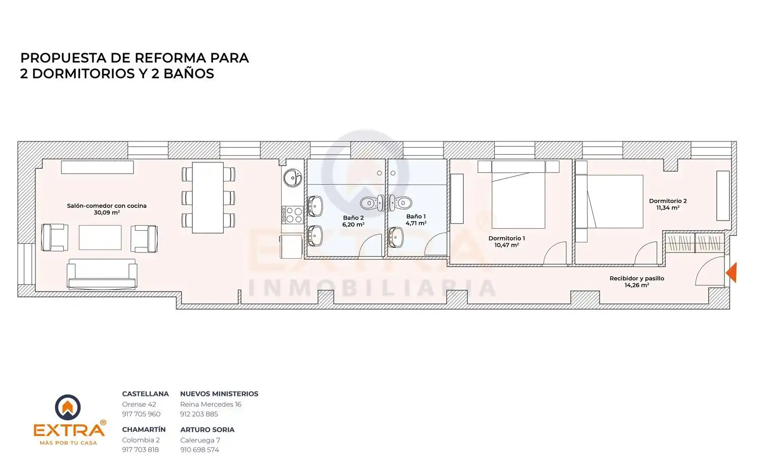 Piso en venta en Madrid con Calefacción y Alarma