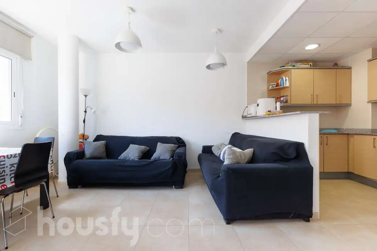 Living room of Flat for sale in Sant Jaume d'Enveja  with Storage room, Balcony and Community pool