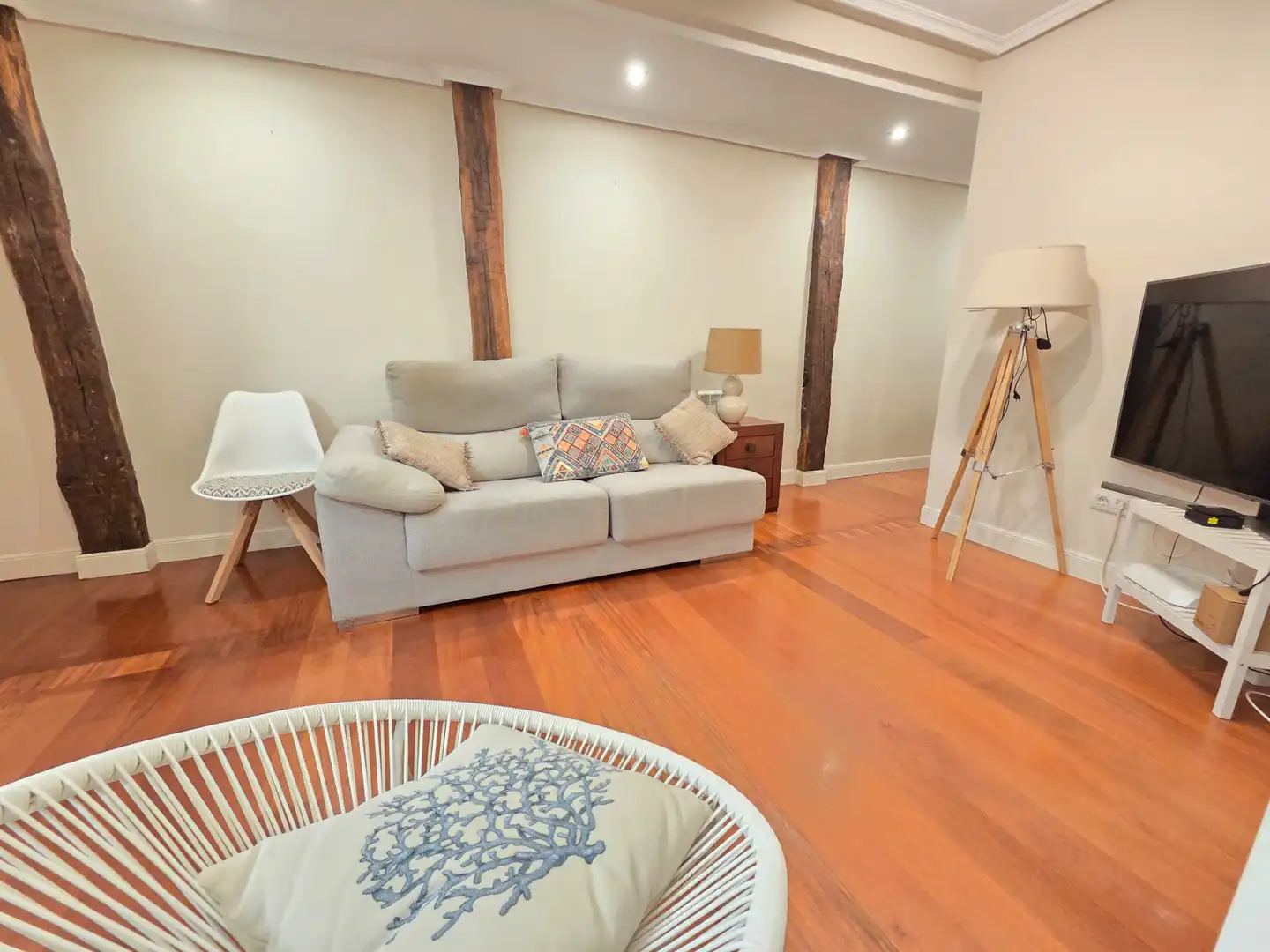 Sala de estar de Piso en venta en Bilbao  con Aire acondicionado, Calefacción y Amueblado