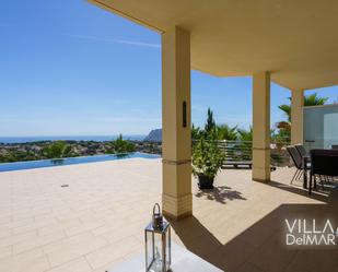 Terrace of House or chalet for sale in Calpe / Calp  with Air Conditioner, Private garden and Terrace