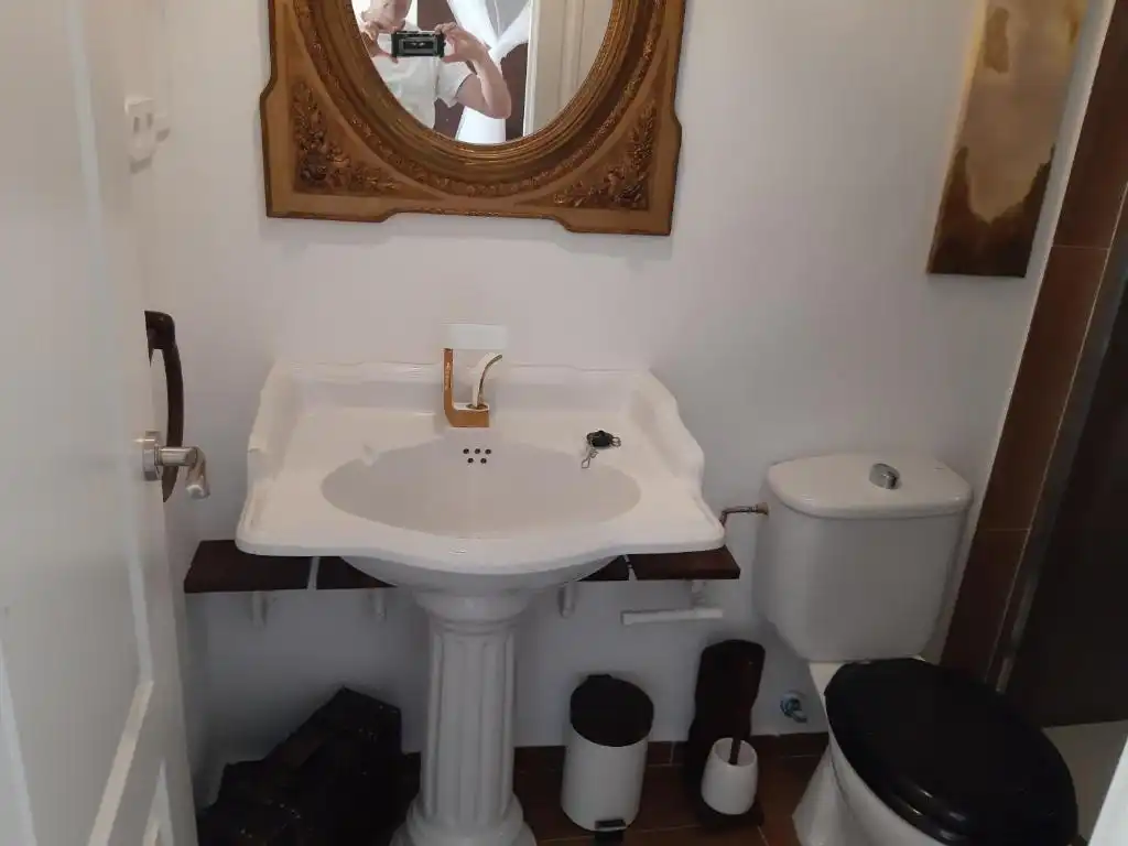 Badezimmer von Haus oder Chalet zur Miete in L'Ametlla de Mar  mit Klimaanlage, Privatgarten und Schwimmbad