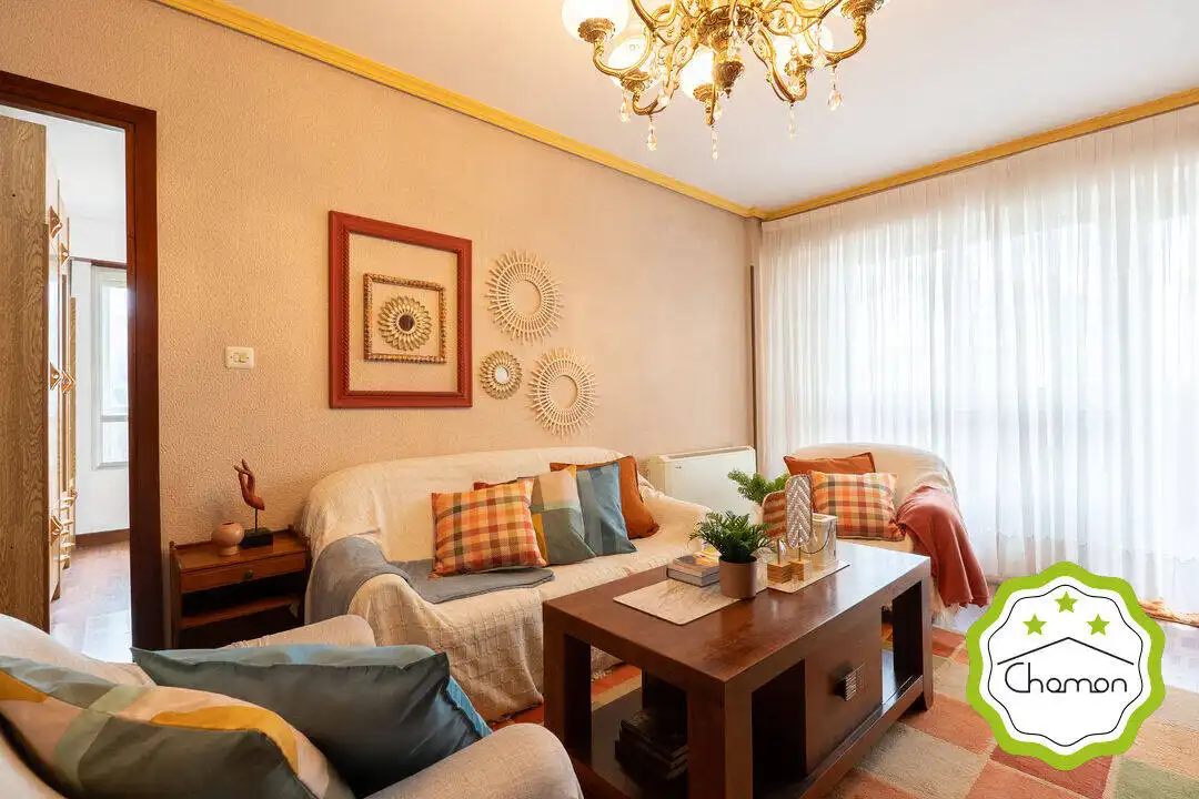 Wohnzimmer von Wohnung zum Verkauf in Lekeitio mit Heizung und Terrasse