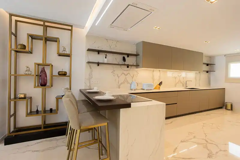 Kitchen of Single-family semi-detached for rent in Marbella  with Air Conditioner, Terrace and Storage room