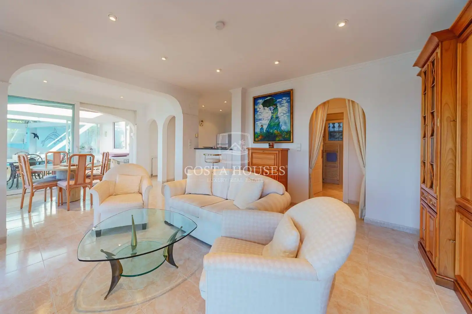 Living room of Houses for sale in Dénia  with Air Conditioner, Heating and Private garden