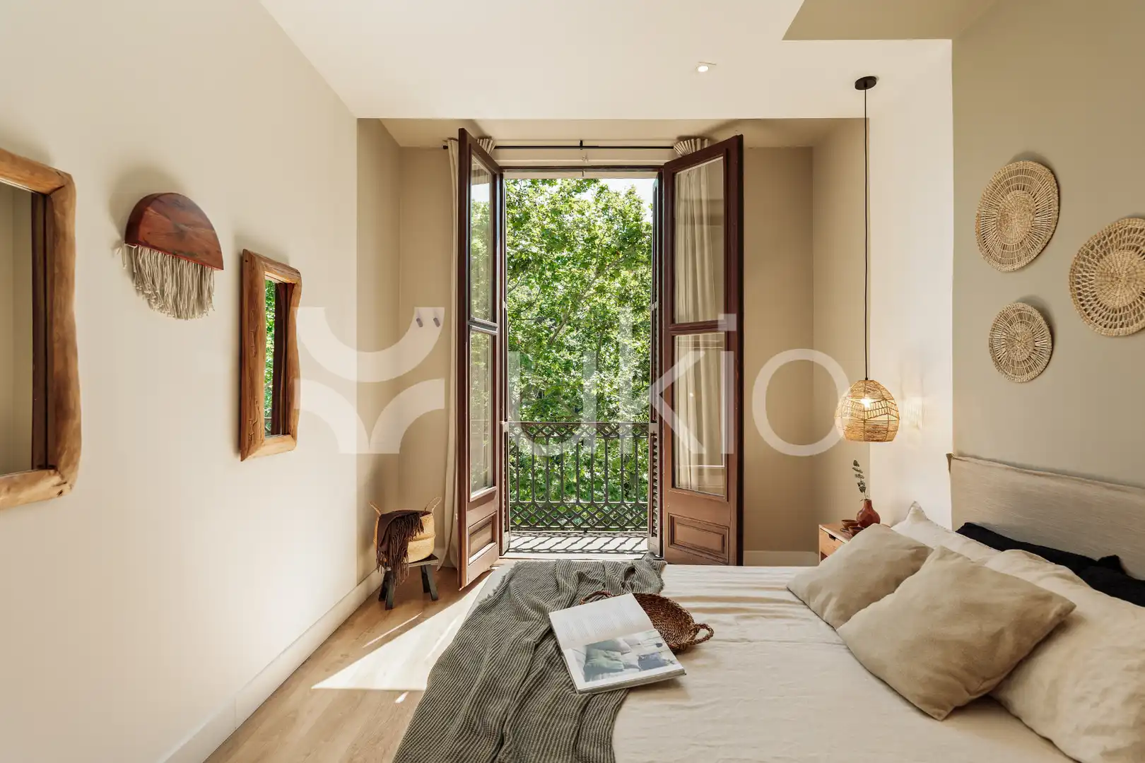 Habitación de Apartamento de alquiler en Barcelona con Aire acondicionado, Amueblado y Horno