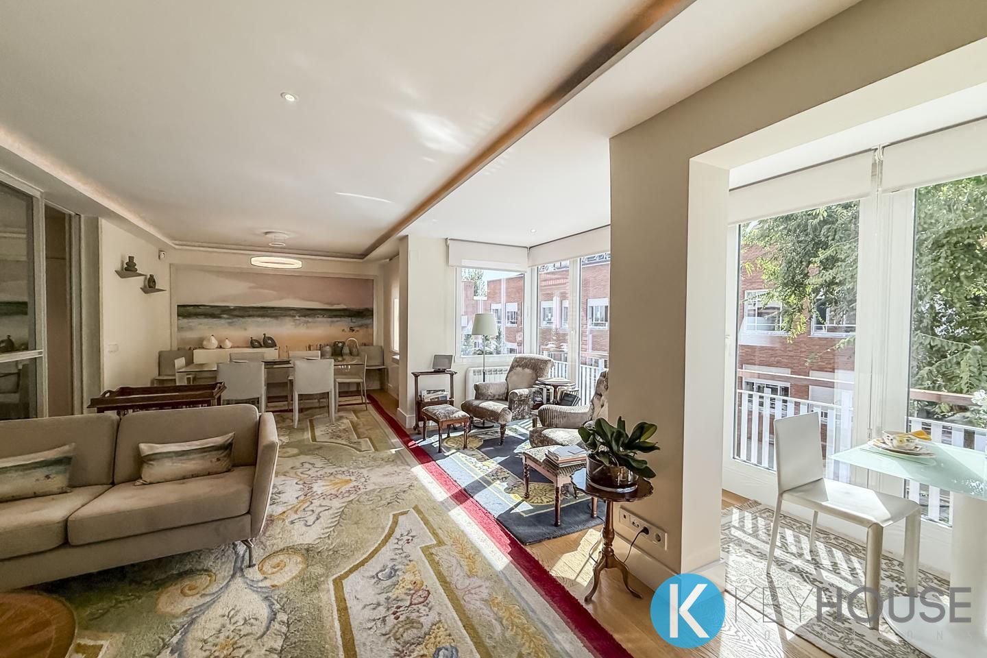 Sala d'estar de Pis en venda en  Madrid Capital amb Aire condicionat, Calefacció i Terrassa