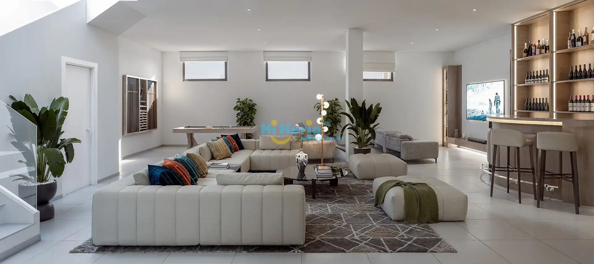 Sala de estar de Casa adosada en venta en Nerja con Terraza y Piscina