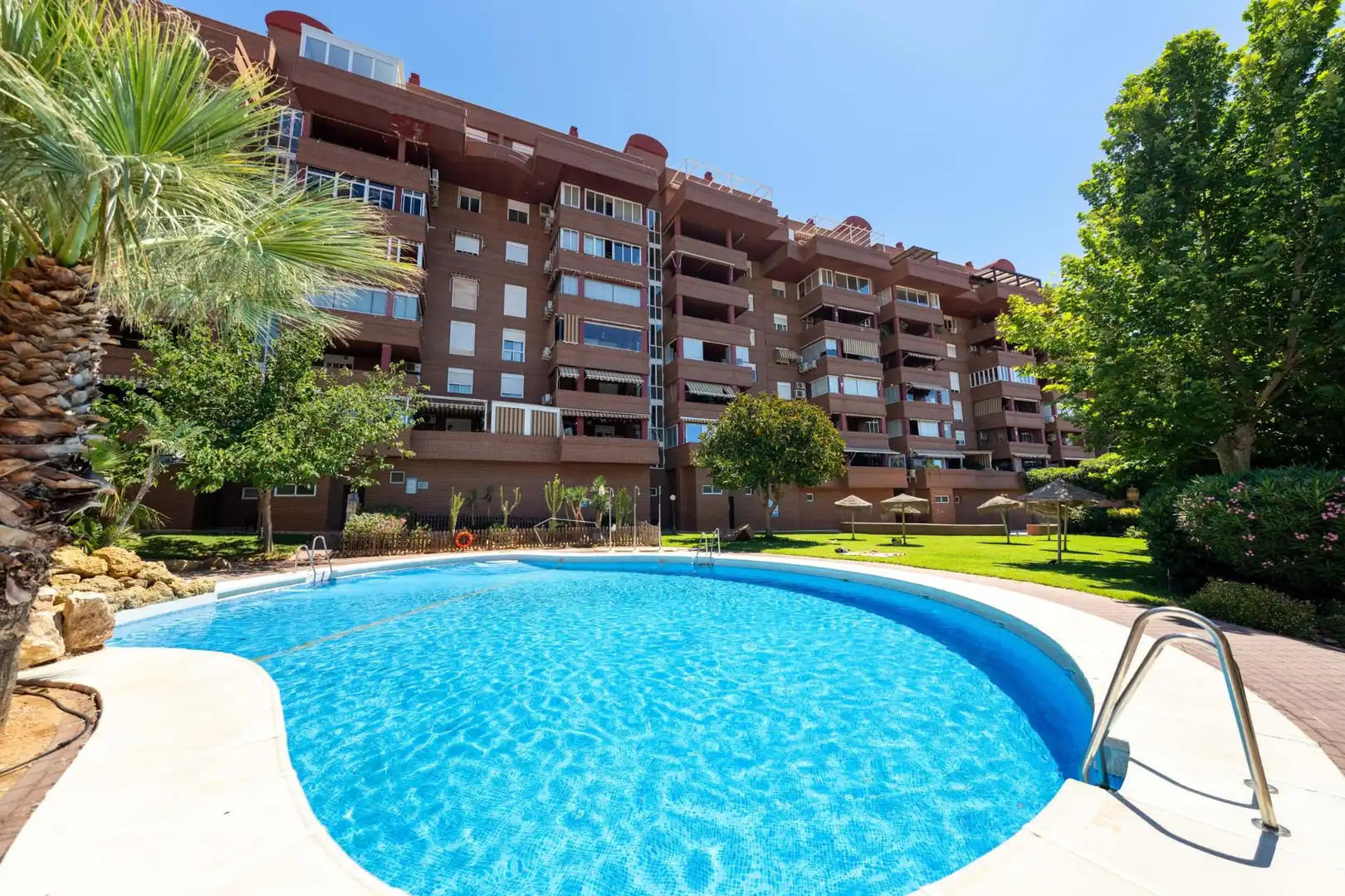 Piscina de Ático de alquiler en Almería con Aire acondicionado, Calefacción y Jardín privado