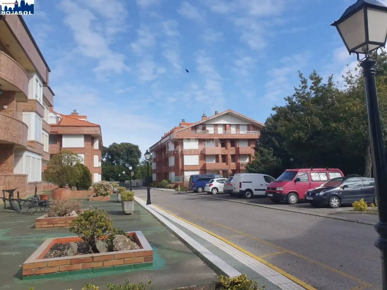 Außenansicht von Dachboden zur Miete in Noja mit Heizung, Terrasse und Möbliert