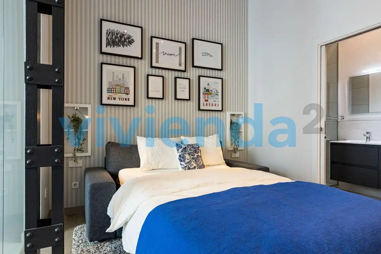 Schlafzimmer von Wohnung zum Verkauf in Madrid mit Klimaanlage, Heizung und Möbliert