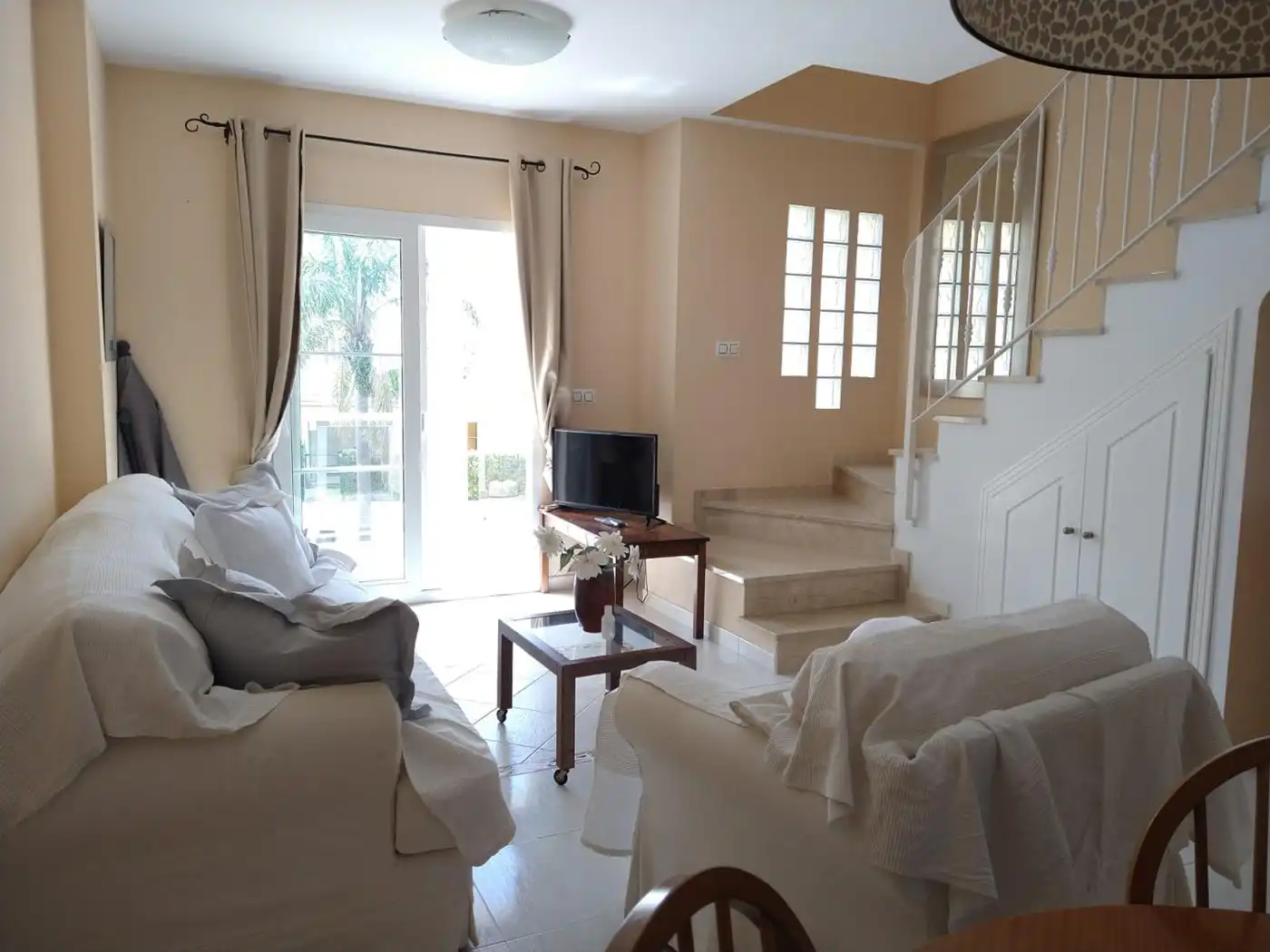Sala de estar de Dúplex de alquiler en Oliva con Aire acondicionado, Calefacción y Terraza