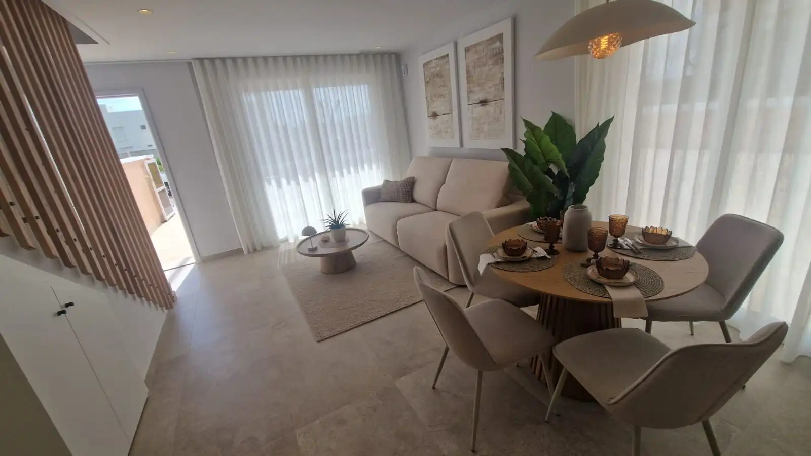 Sala de estar de Casa adosada en venta en Pilar de la Horadada con Calefacción, Jardín privado y Terraza