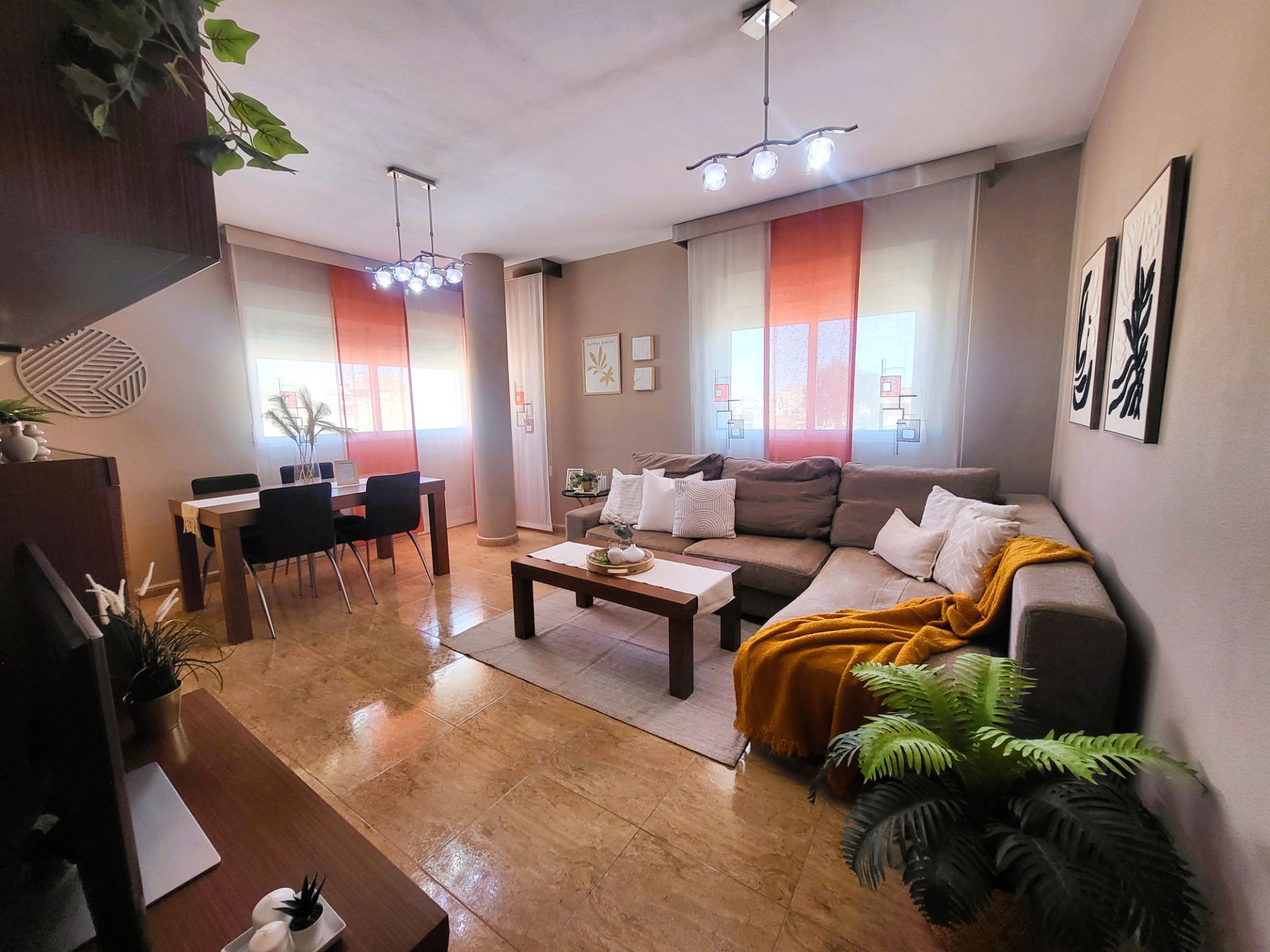 Sala d'estar de Àtic en venda en  Murcia Capital amb Aire condicionat, Terrassa i Traster