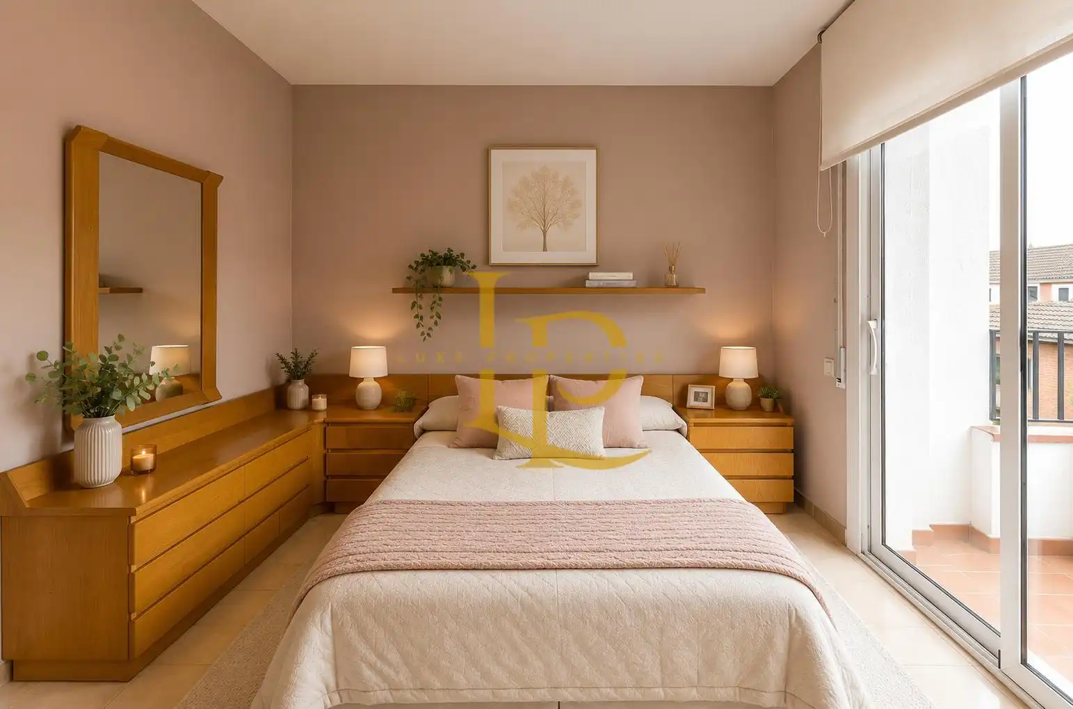 Habitación de Casa adosada en venta en Sant Cugat del Vallès con Aire acondicionado, Calefacción y Jardín privado