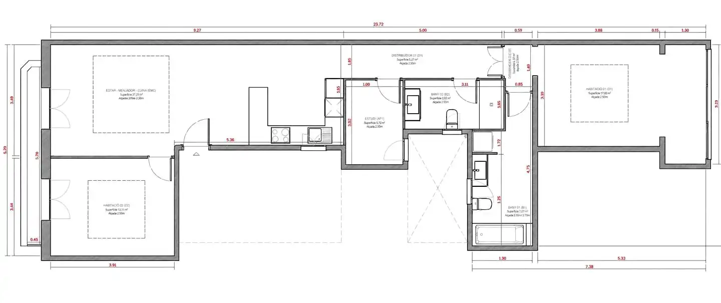Flat for sale in Barcelona  with Air Conditioner, Heating and Parquet flooring