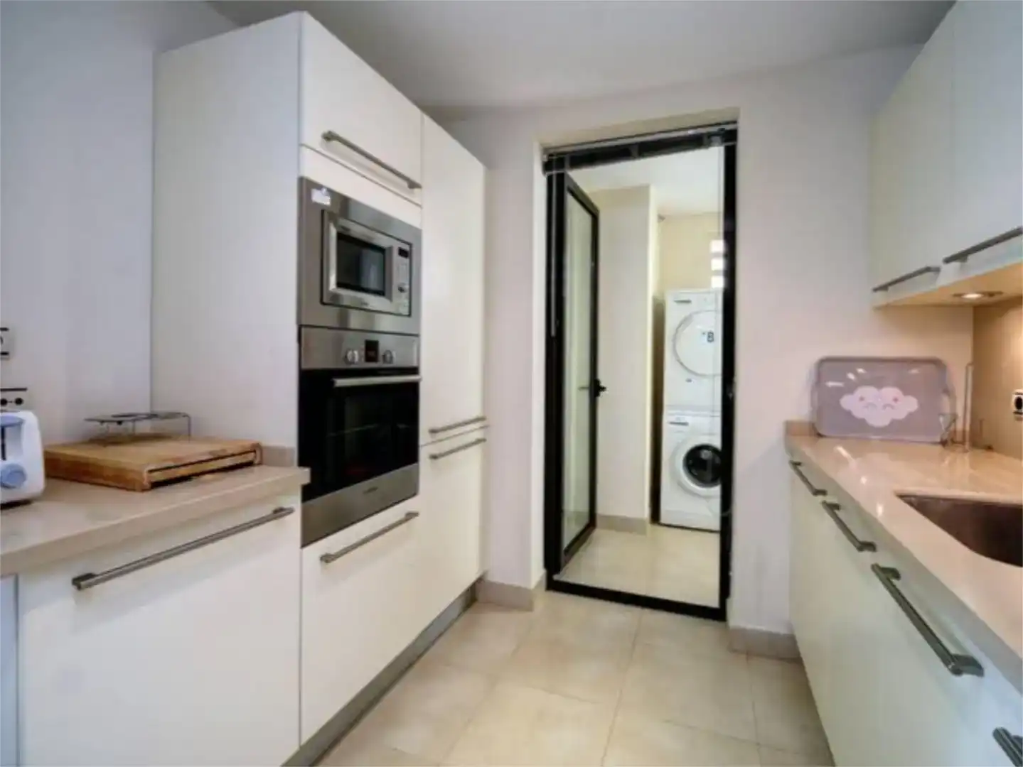 Küche von Wohnung zur Miete in Marbella mit Klimaanlage, Schwimmbad und Balkon