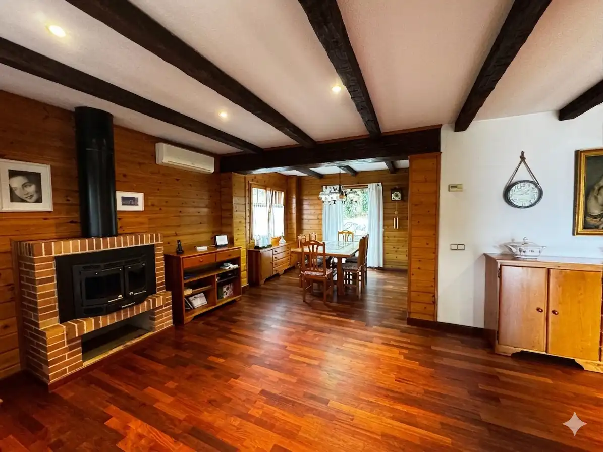 Sala de estar de Casa o chalet en venta en Sant Pere de Vilamajor con Aire acondicionado, Calefacción y Jardín privado