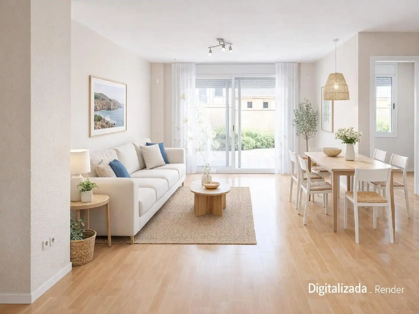 Sala d'estar de Pis en venda en Olesa de Montserrat amb Jardí privat i Terrassa