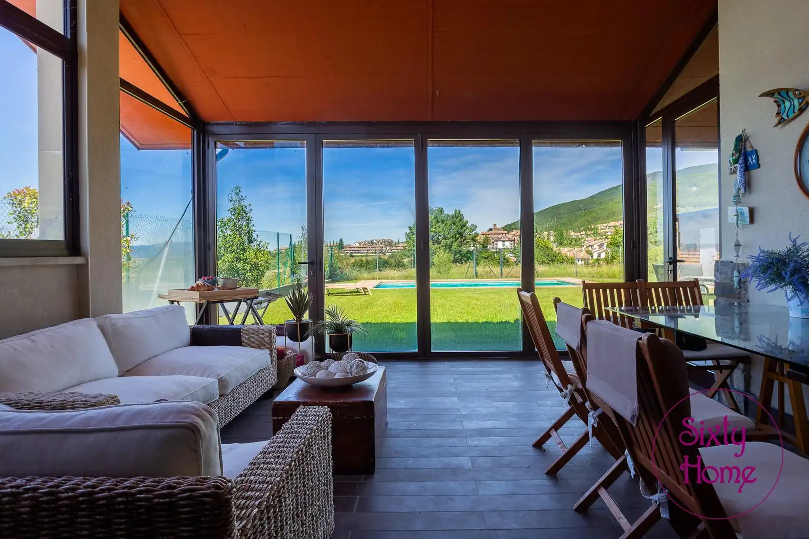 Terraza de Casa o chalet en venta en Jaca con Calefacción, Jardín privado y Parquet