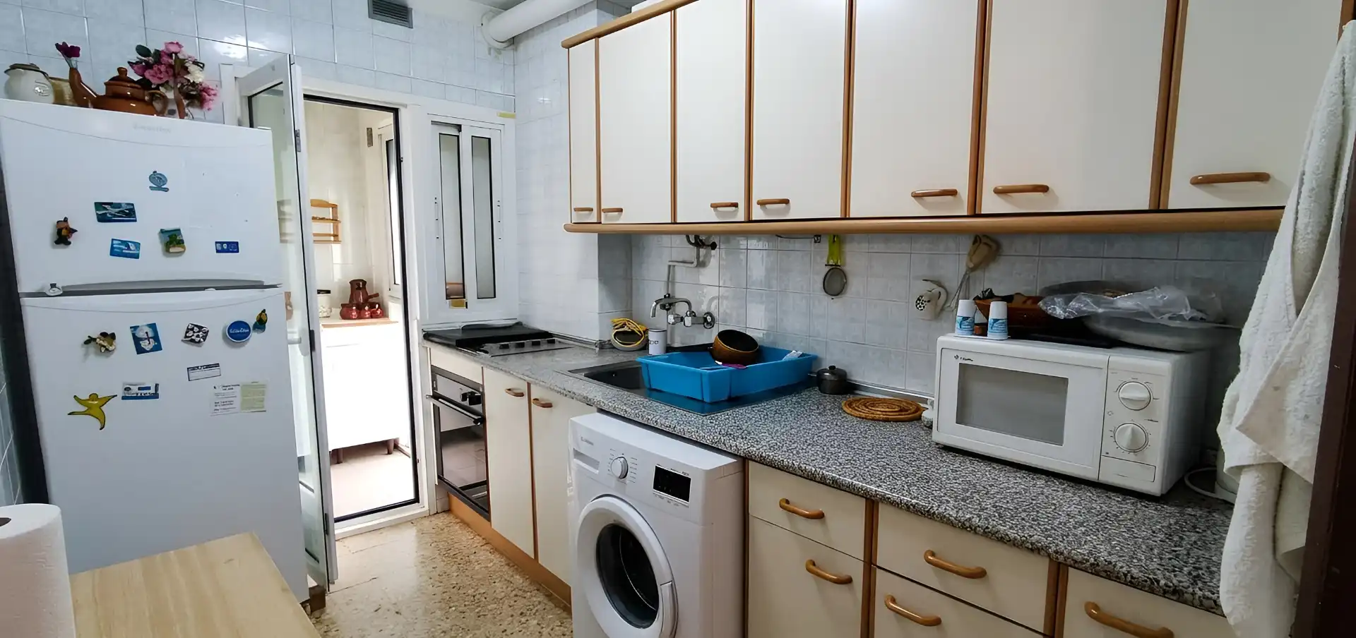 Küche von Wohnung zum Verkauf in Coslada mit Klimaanlage, Terrasse und Möbliert
