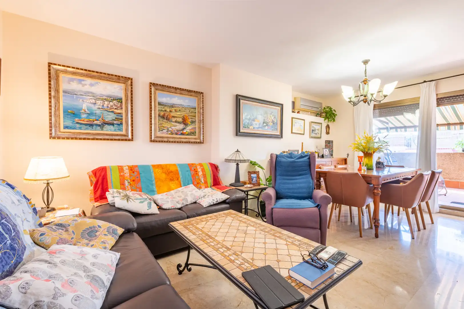 Sala d'estar de Àtic en venda en  Palma de Mallorca amb Aire condicionat, Calefacció i Terrassa