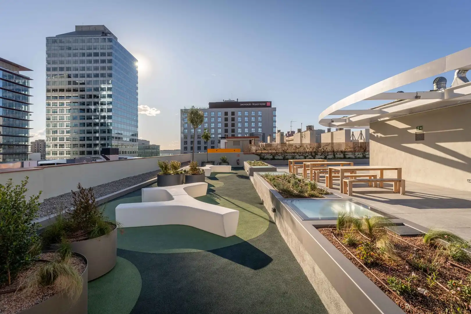 Terrasse von Büro zur Miete in Sants - Montjuïc