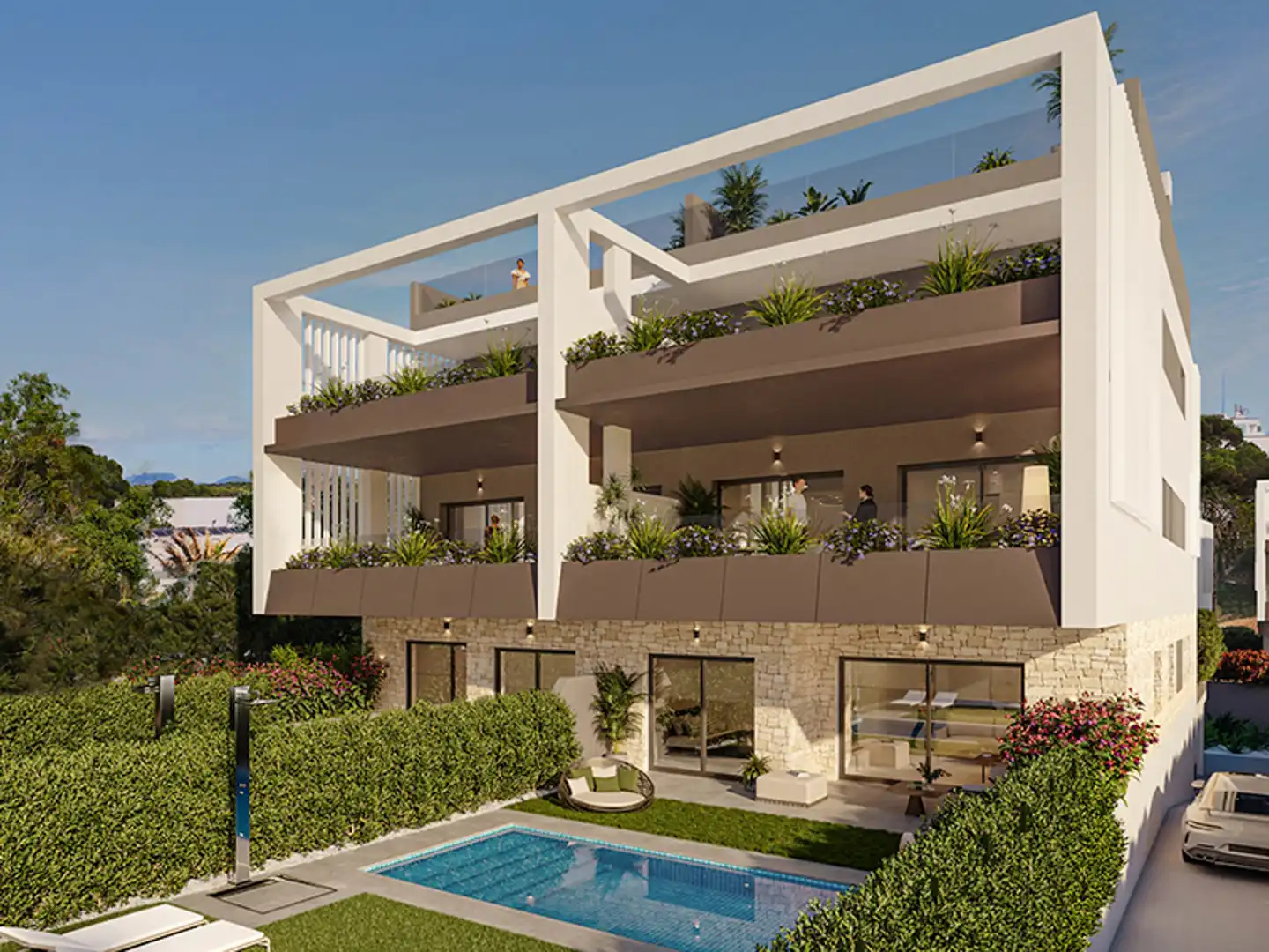 Vista exterior de Apartamento en venta en Ses Salines con Aire acondicionado, Calefacción y Terraza