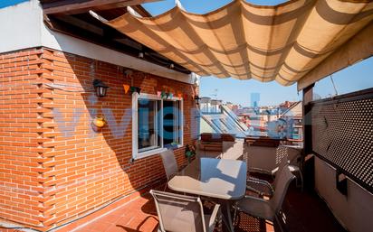Terrace of Attic for sale in  Madrid Capital  with Heating, Terrace and Furnished