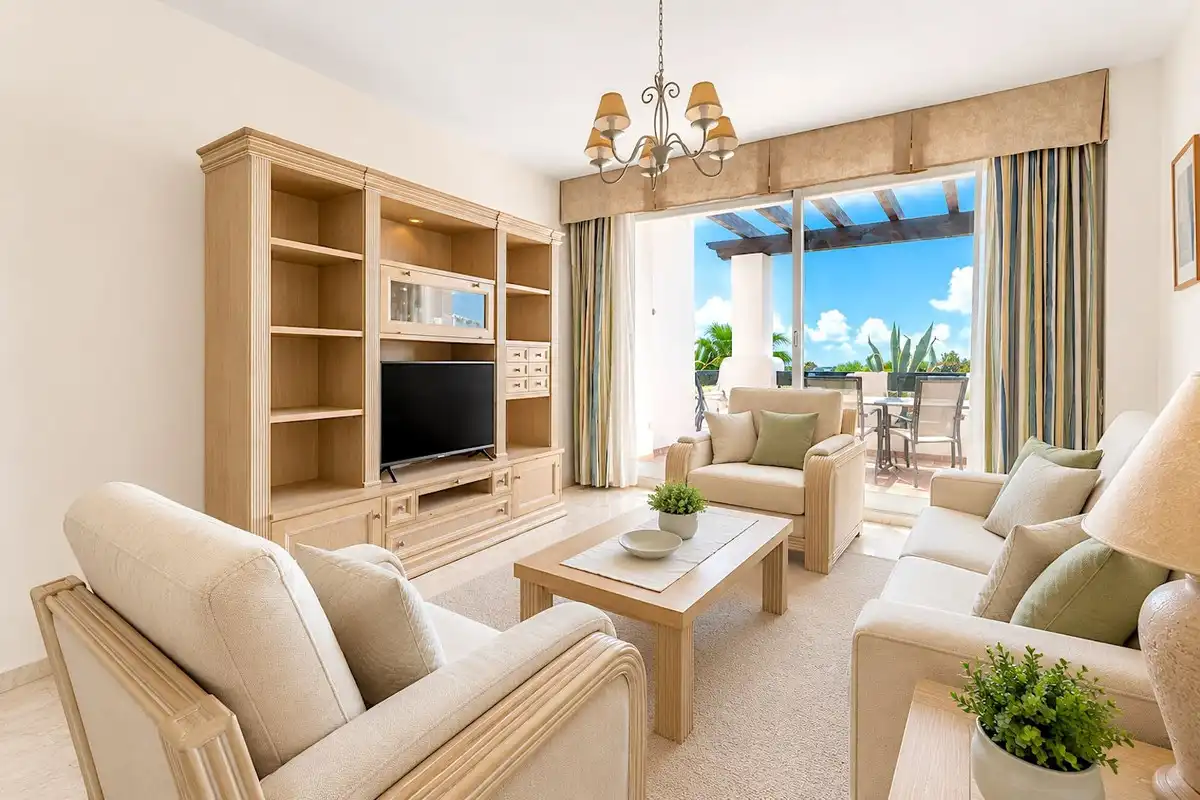 Sala d'estar de Apartament en venda en Motril amb Aire condicionat, Calefacció i Jardí privat