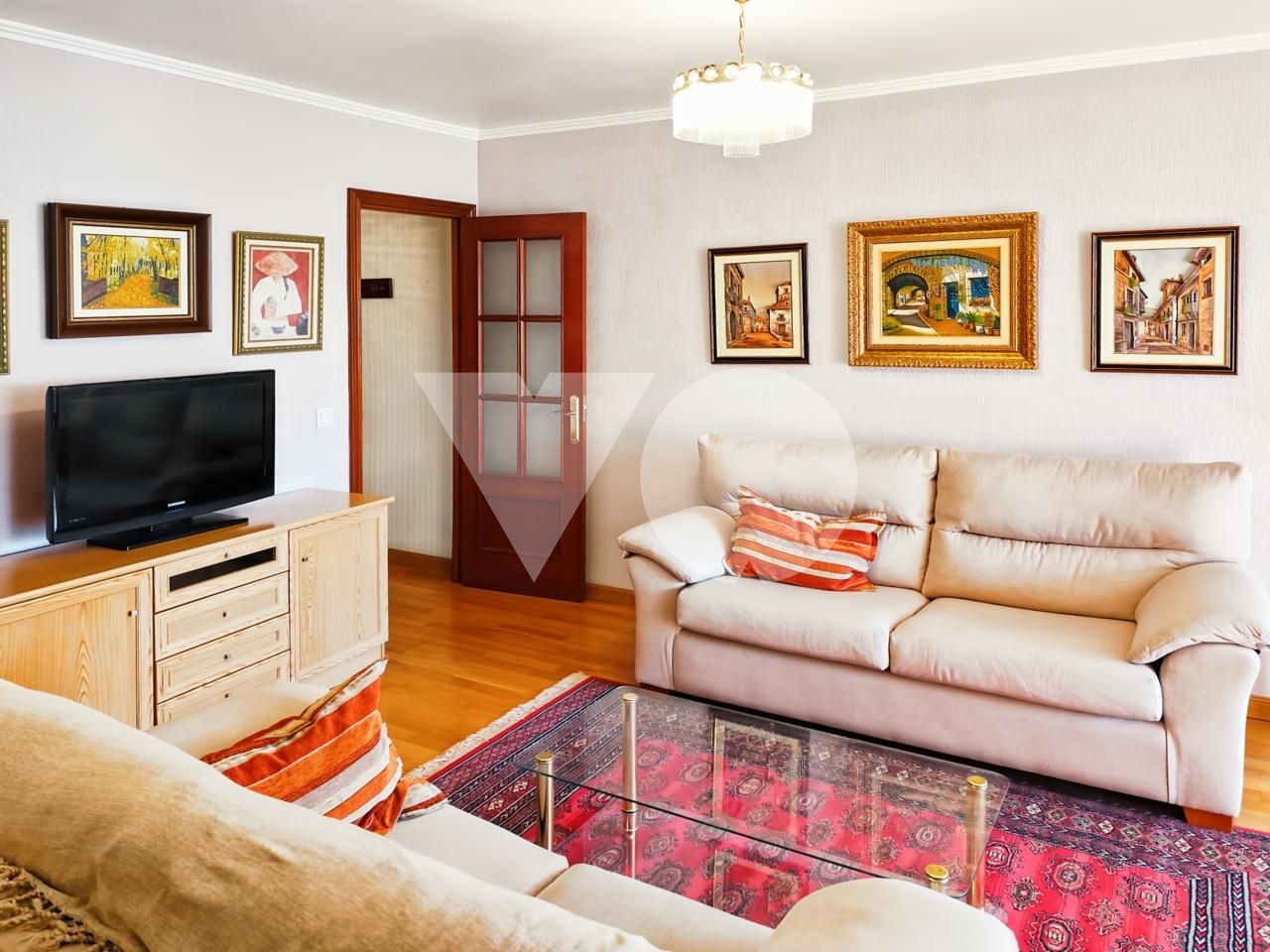 Living room of Flat to rent in  Madrid Capital  with Heating and Terrace