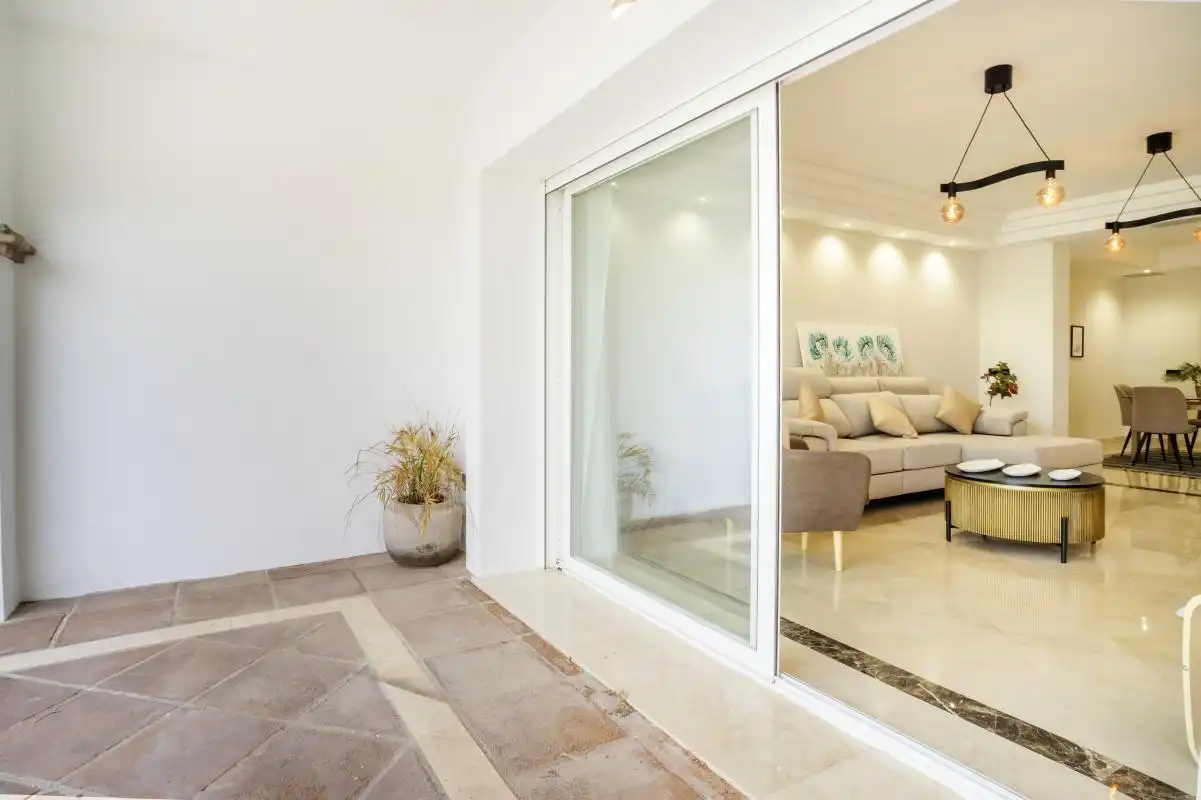 Terrace of Flat for sale in Marbella  with Air Conditioner, Heating and Private garden