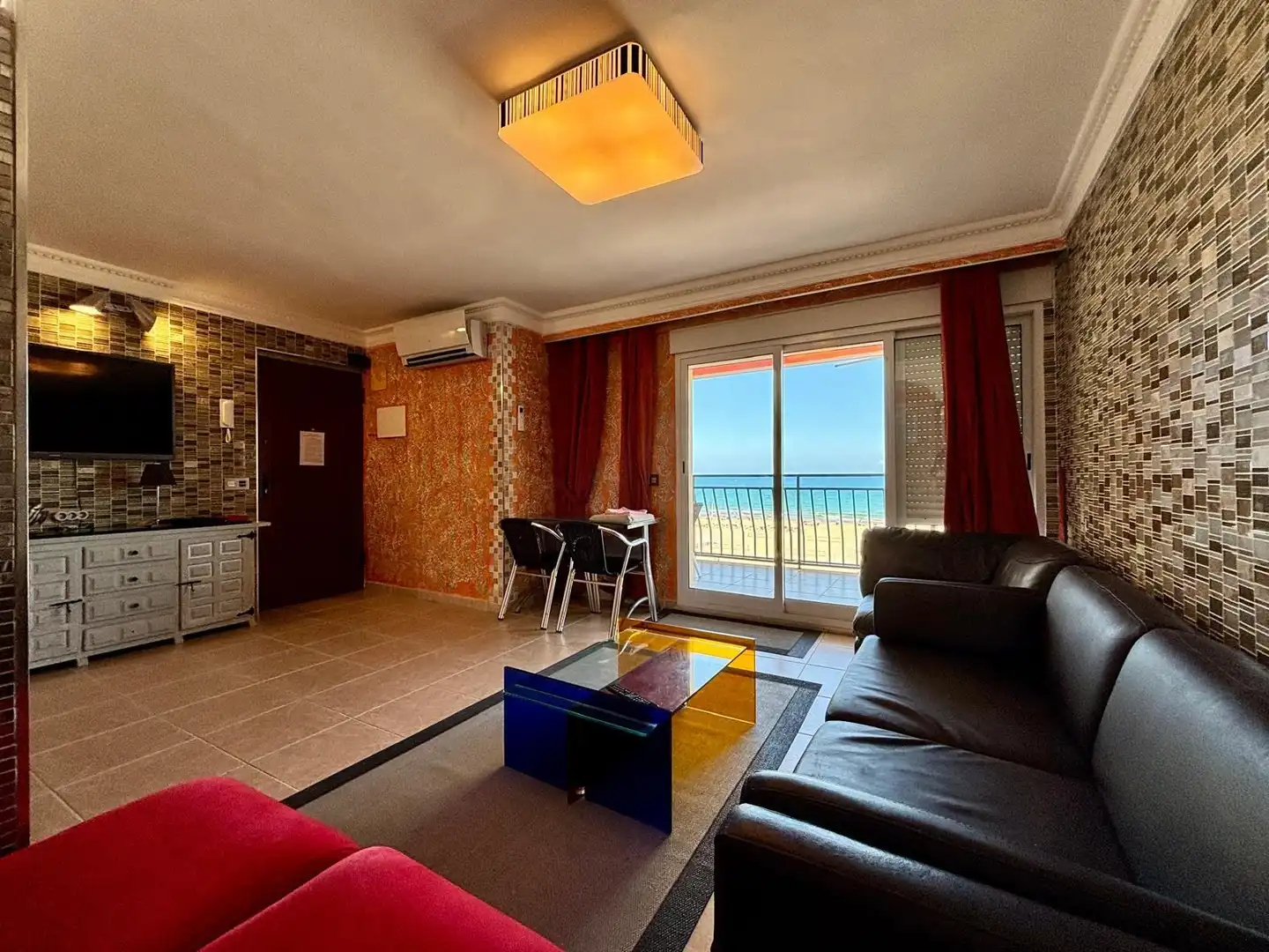 Sala d'estar de Apartament en venda en Gandia amb Aire condicionat, Jardí privat i Terrassa