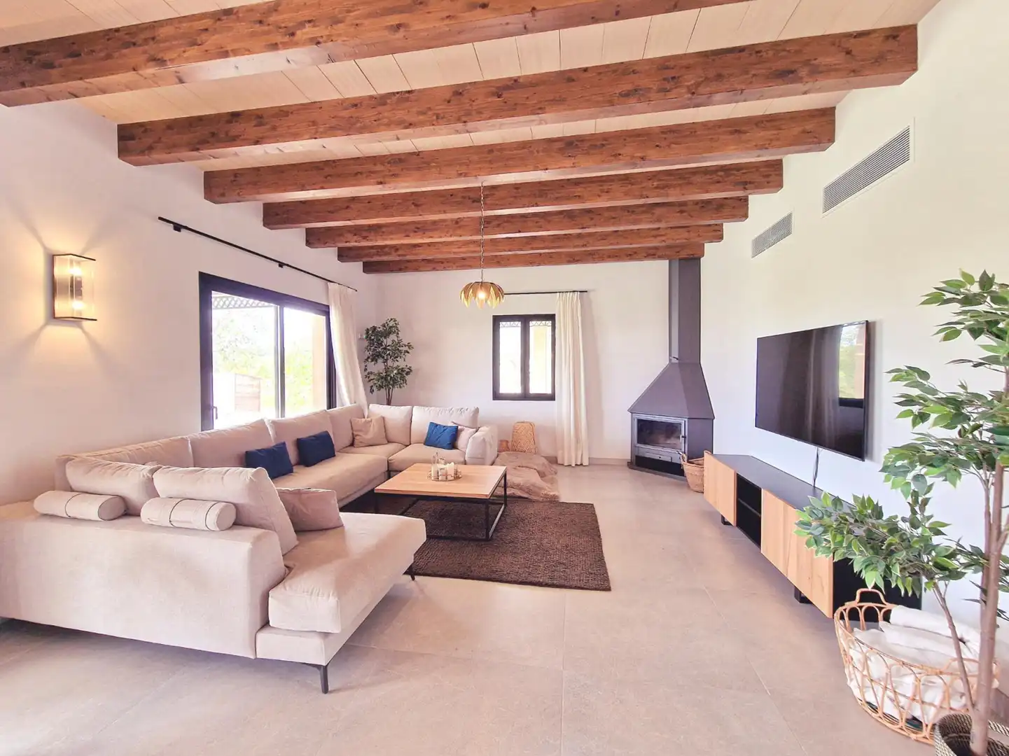 Living room of Houses for rent in Felanitx  with Air Conditioner, Terrace and Storage room
