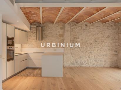 Kitchen of Flat to rent in Girona Capital  with Air Conditioner and Balcony