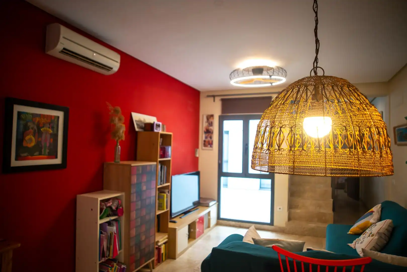 Wohnzimmer von Dachboden zum Verkauf in Sevilla mit Klimaanlage, Terrasse und Abstellraum