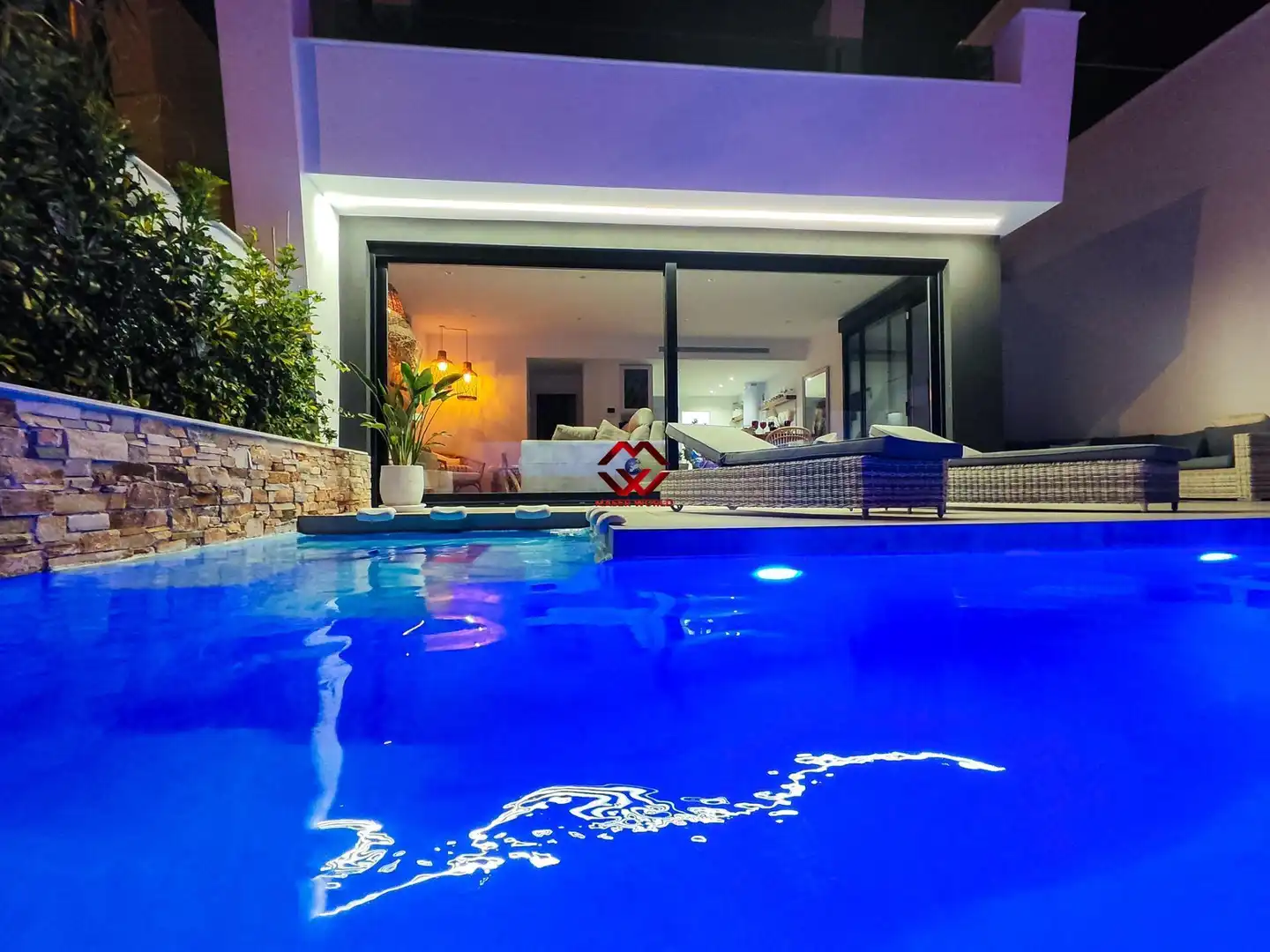 Piscina de Casa o xalet en venda en San Javier amb Aire condicionat, Calefacció i Jardí privat