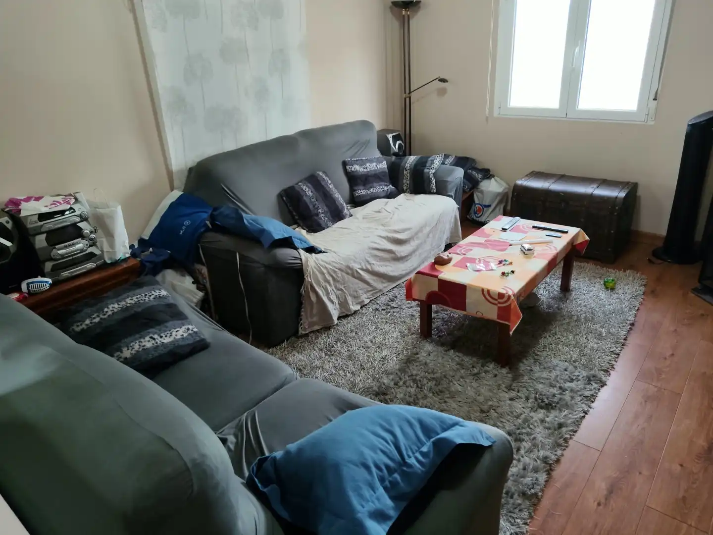 Sala de estar de Piso en venta en Almenar de Soria con Jardín privado, Parquet y Terraza