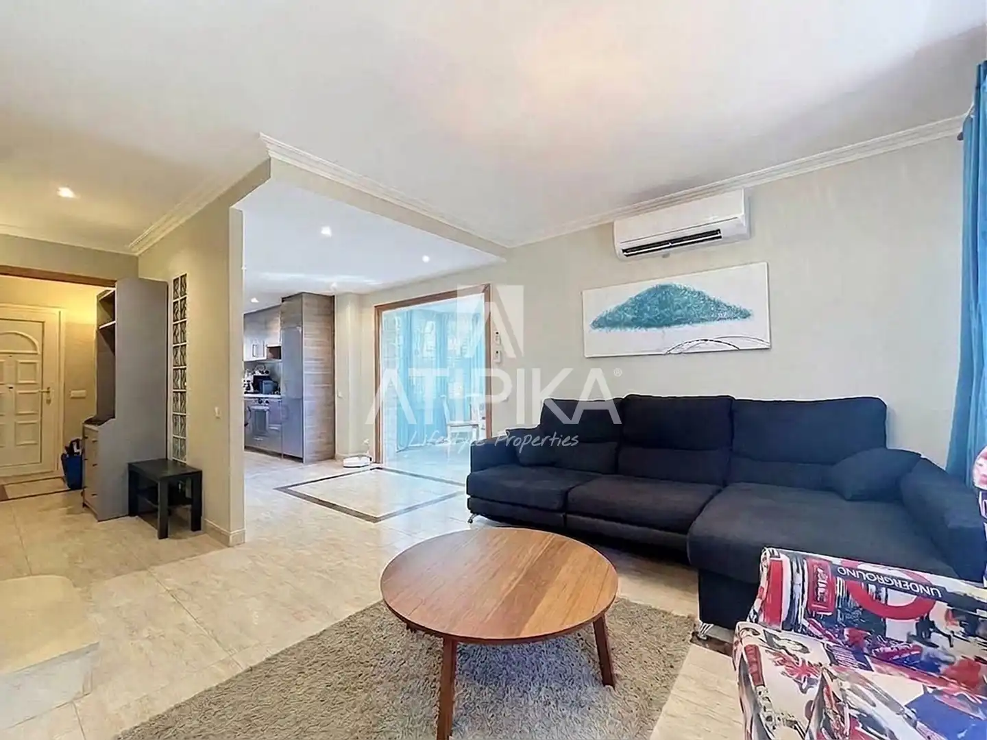 Wohnzimmer von Wohnung zur Miete in Castelldefels mit Klimaanlage, Heizung und Terrasse