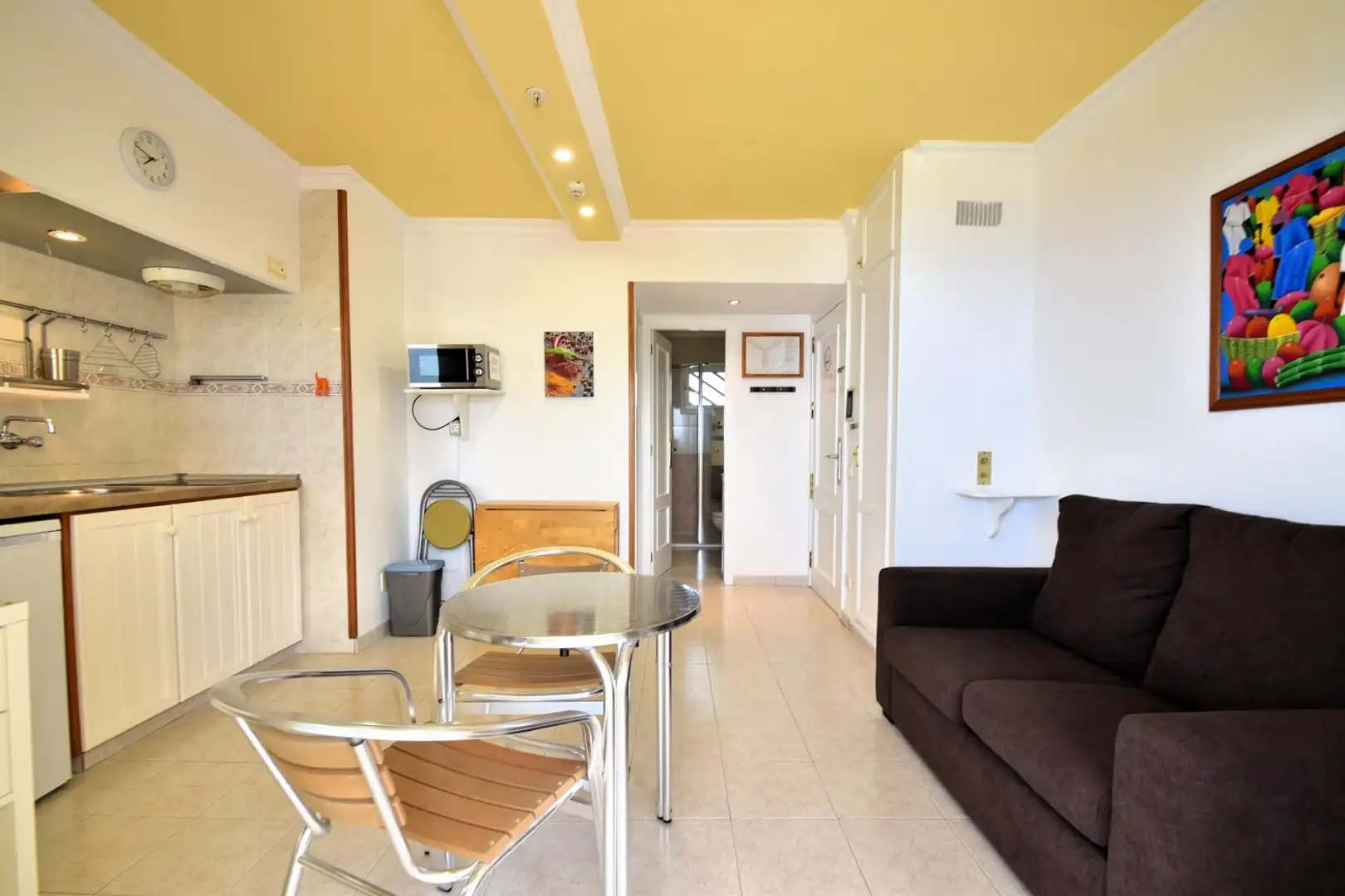 Sala de estar de Apartamento de alquiler en Puerto de la Cruz con Jardín privado