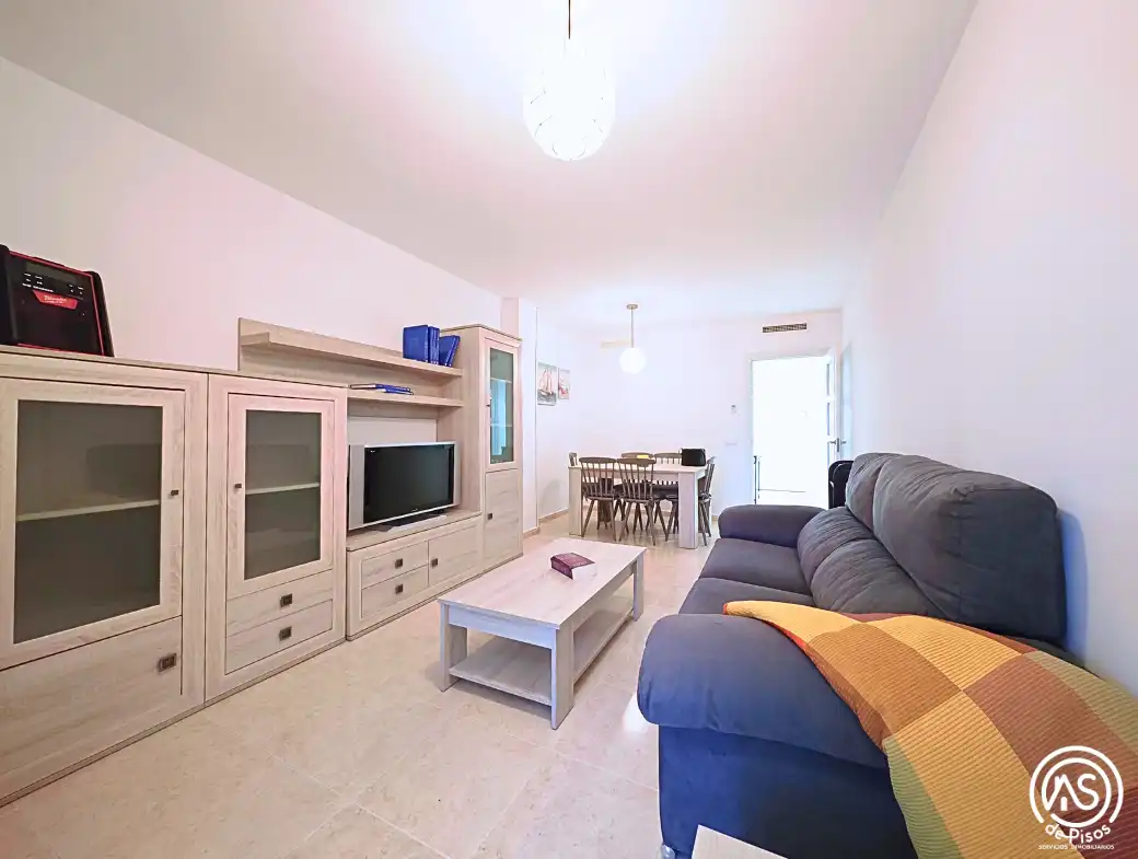 Wohnzimmer von Wohnung zur Miete in Mont-roig del Camp mit Klimaanlage, Heizung und Privatgarten