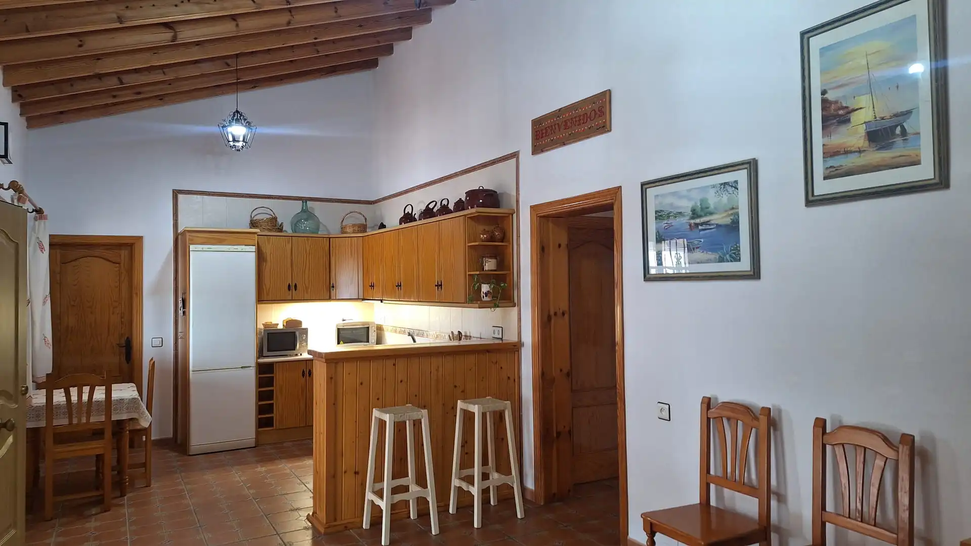 Küche von Country house zur Miete in Vélez-Málaga mit Privatgarten, Terrasse und Schwimmbad