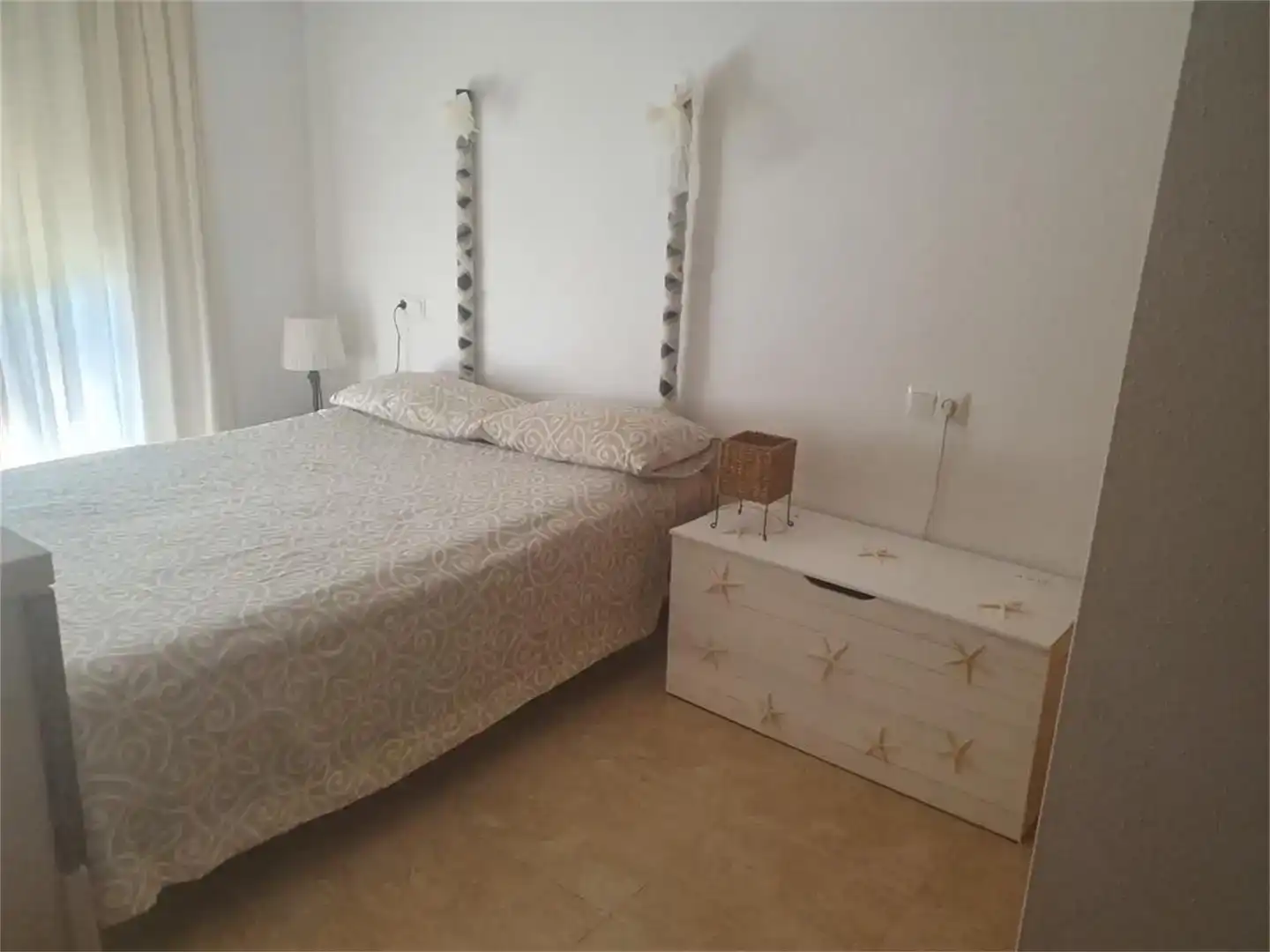 Bedroom of Flat for rent in Vera  with Air Conditioner, Private garden and Furnished