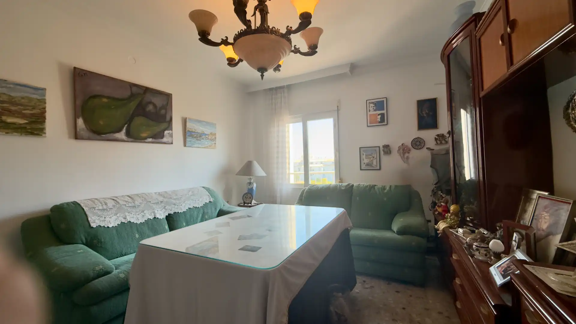 Sala de estar de Piso en venta en Cádiz con Aire acondicionado, Terraza y Amueblado